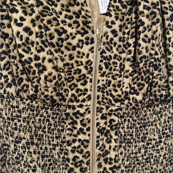 Anthropologie Animal Print Midi Dress - Brown - Picture 4 of 4